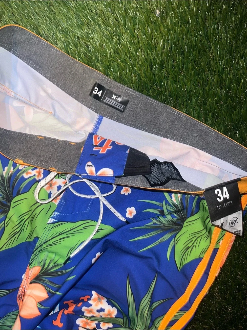 New York Mets swim trunks